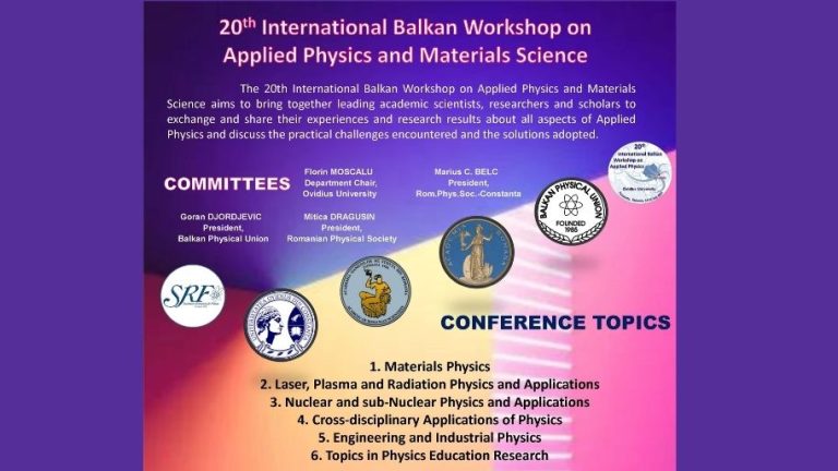 20th International Balkan Workshop on Applied Physics and Materials Science