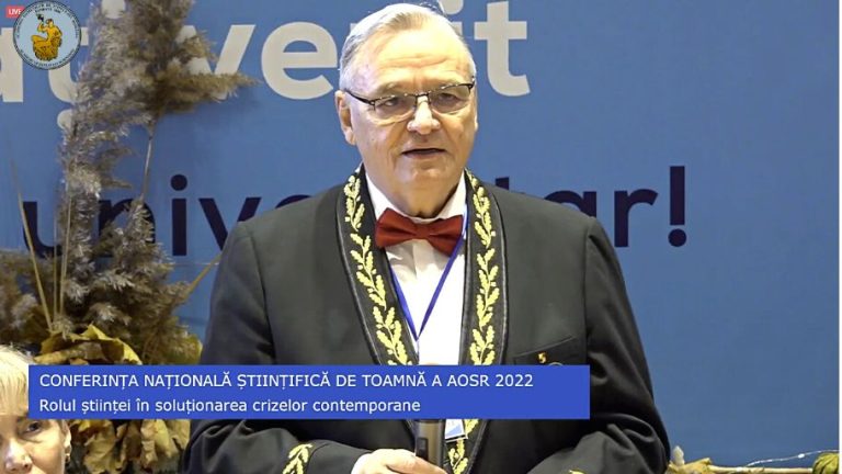 VIDEO Sinteza discursurilor de deschidere a Conferinței Naționale Științifice de Toamnă AOSR 2022