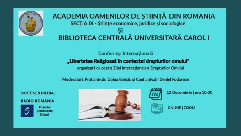 Conferinţa „Libertatea Religioasă în contextul drepturilor omului”
