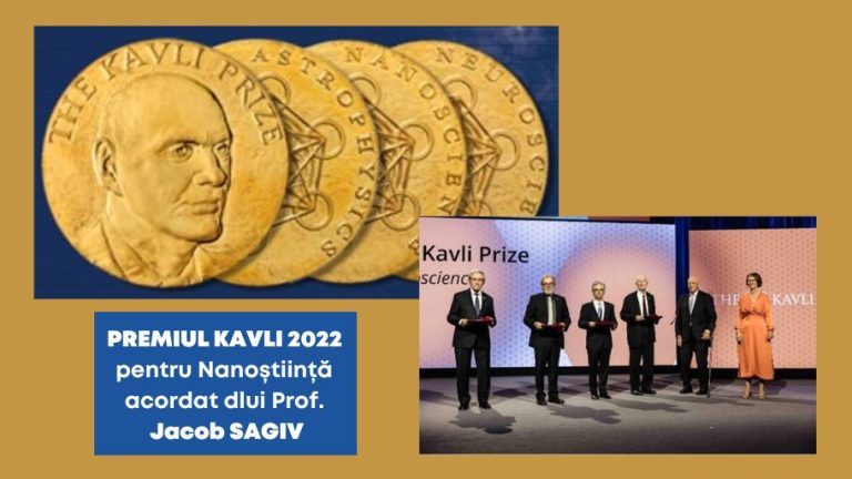 Kavli 2022 Prize for Nanoscience awarded to Prof. Jacob Sagiv, researcher at the Weizmann Institute of Science and honorary member of the Academy of Romanian Scientists