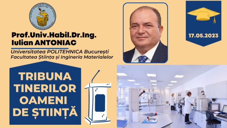 FOTO Prof.Univ.Habil.Dr.Ing. Iulian Antoniac la Tribuna tinerilor oameni de ştiinţă