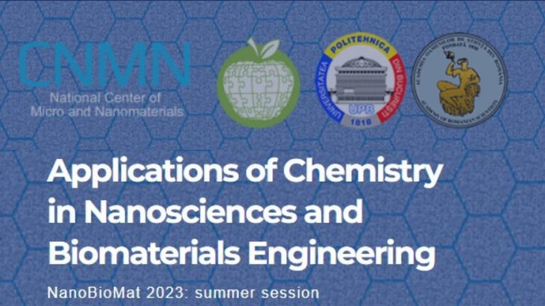 “Applications of Chemistry in Nanosciences and Biomaterials Engineering” – NanoBioMat 2023 – Summer Edition