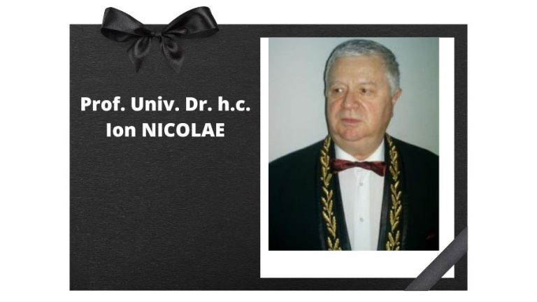 AOSR mourns the loss of Prof. Univ. Dr. h.c. Ion Nicolae!