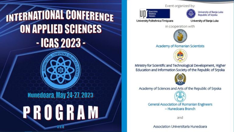 ICAS 2023 – International Conference on Applied Sciences