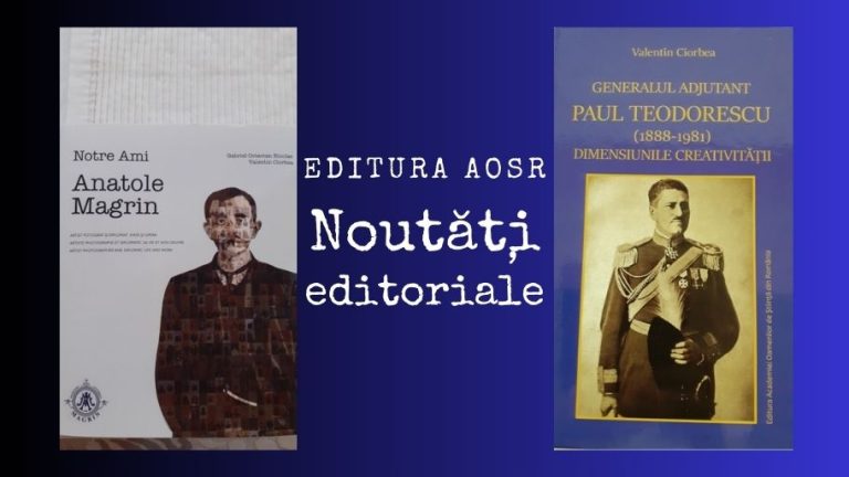 Editorial appearances at the Publishing House of the Academy of Romanian Scientists