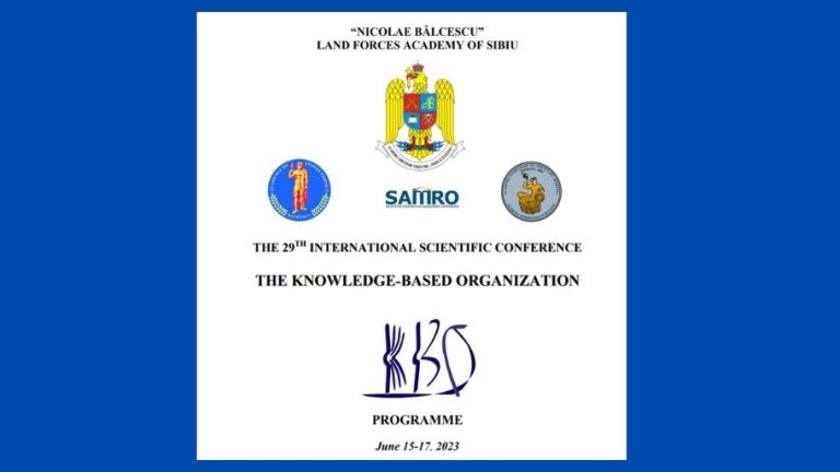 Knowledge-Based Organization, 29th International Scientific Conference