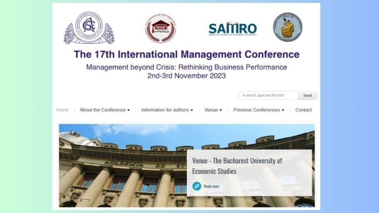 The 17th International Management Conference, 2-3 November 2023