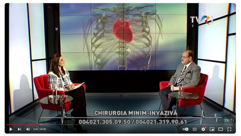 Chirurgia minim-invazivă cu prof. univ. dr. Horaţiu Moldovan, la TVR Internațional