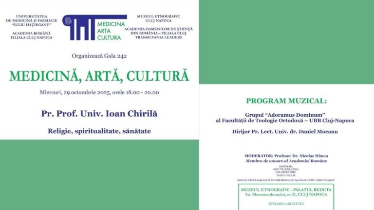 Medicină, artă, cultură – 29 octombrie 2025 Medicină, artă, cultură – 29 octombrie 2025