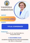 Valențele feminității  – Dna Valentina Leskaj