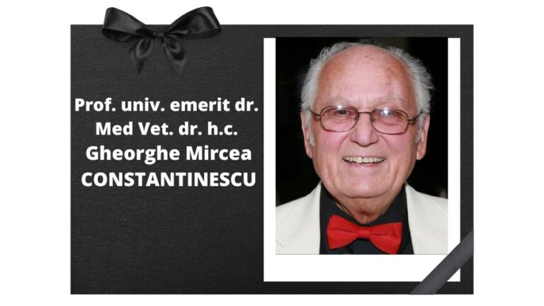 Drum lin Prof. univ. emerit dr. Med Vet. dr. h.c. Gheorghe Mircea Constantinescu