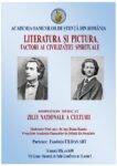 Afis Simpozion Literatura și pictura 14 ianuarie ora 16.00 .