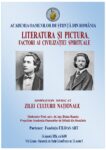 Afis Simpozion Literatura și pictura 14 ianuarie ora 16.00 .