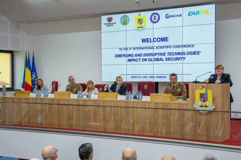 AOSR, partener al Conferinței științifice „Impactul Tehnologiilor Emergente și Disruptive asupra Securității Globale”, ediția a V-a
