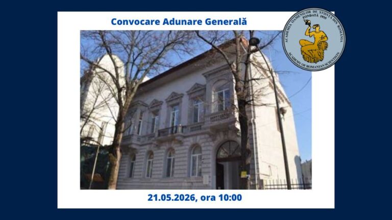 Anunț – Convocare Adunarea Generală AOSR – 21.05.2026